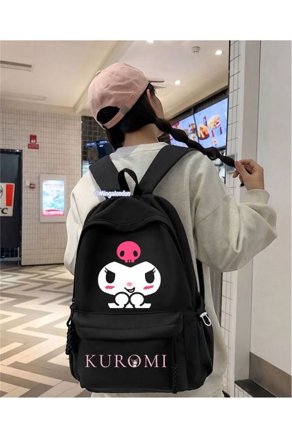 Black Kuromi Bag School Bag Mingalondon