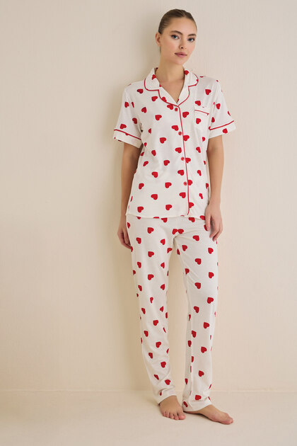 Luxury Jacket Collar Pajama Set