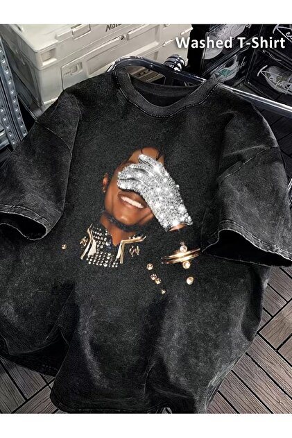 Kalic Studio Unisex Siyah Michael Jackson Baskılı - Fiyatı, Yorumları