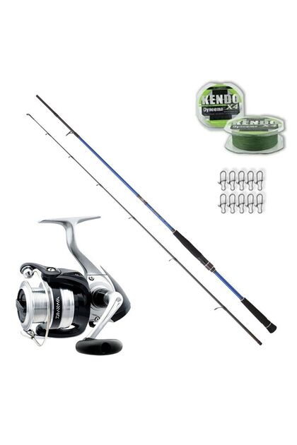 SUWAH ４点セット DAIWA Samurai 270cm 14-42gr - Okuma Monkey 4000 Spin Olta Seti