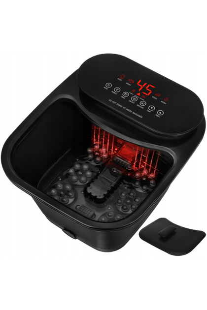 Aparat hidromasaj picioare, 550W, incalzire 35-48°C, masaj cu role, 13 L, negru