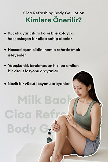 Milk Baobab Hassas Cildi Nemle Rahatlatan Cica İçeren Vücut
