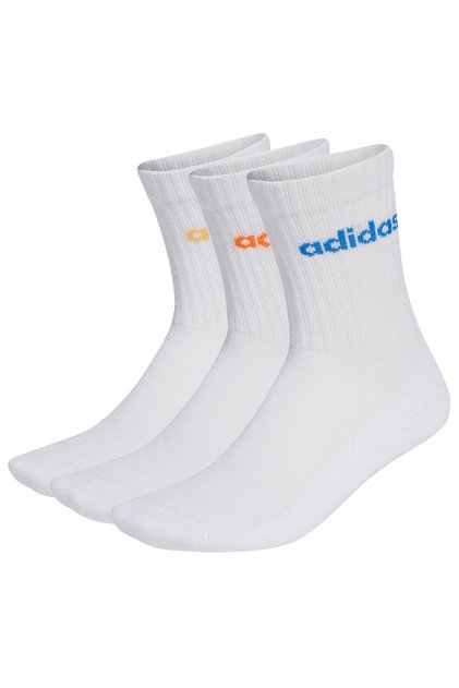 Beyaz Unisex Çorap KD1717 C LIN CREW 3P