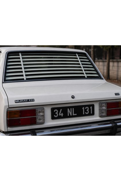 Murat 131 Oto Arka Cam Jaluzi Perde Beyaz