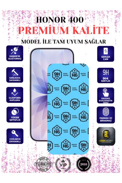 Honor 400 Uyumlu Nano Esnek Ekran Koruyucu 9H+ Kırılmaz Flexible Nano