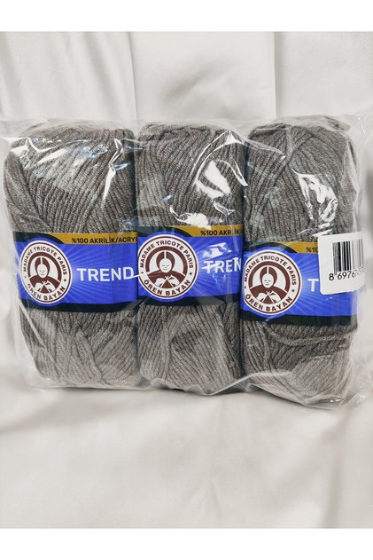 Trend Mink Hand Knitting Yarn (3 Pieces) - Color: 014
