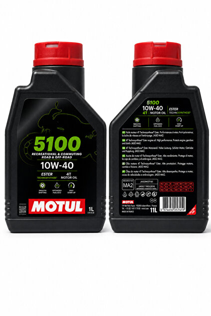 Motul 5100 10W-40 4T Ester Teknolojili Motosiklet Motor Yağı 1