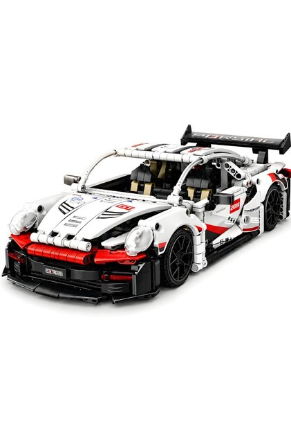 Set de Constructie Tip Blocuri Construit Race ON Masina Detalii Realiste Volan Functional 1068 Piese