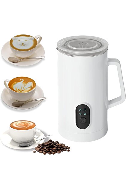 Electric Milk Frother Steamer Milk Foamer 4in1 Multifunctional Hot Cold Milk Foam Maker 400W