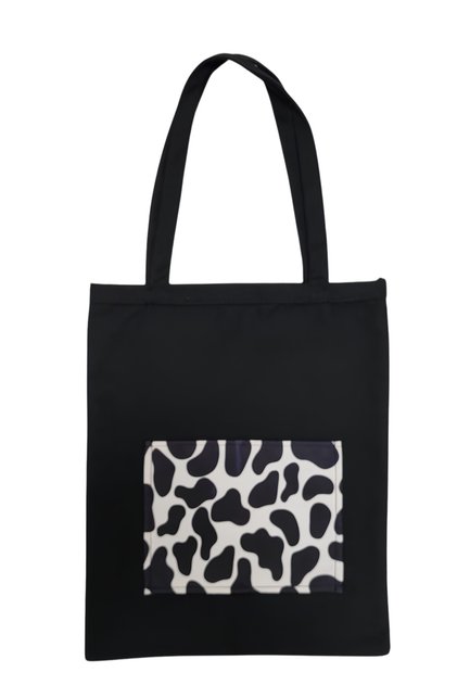 Black Cloth Bag with Pockets