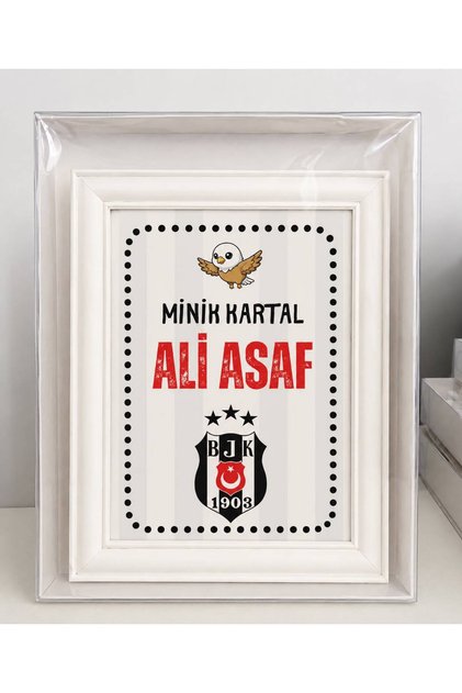 İsme özel BJK hediye anı çerçevesi