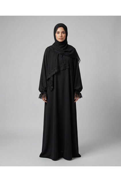 Hijab Lace Detailed Prayer Dress