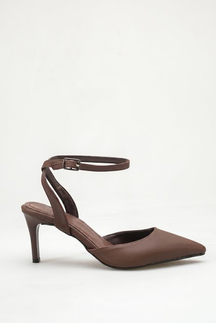 Brown Women's Heeled Shoes for Promise, Engagement, Wedding, Graduation (7cm)