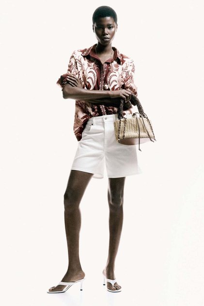Oversized printed shirt