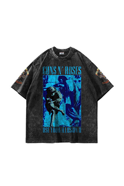 Sekizbiraltı Guns N' Roses Use Your Illusion II Yıkamalı Siyah