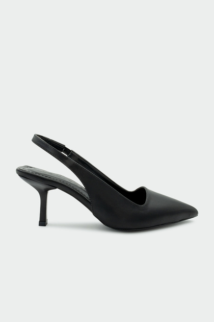 Sahra Classic Women's Black Heeled Shoes