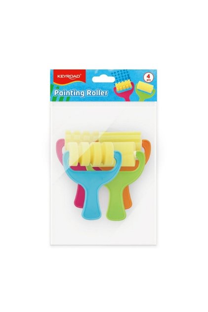 Trafalet burete Baby Line din plastic, cu maner PVC, set 4 bucăți, Keyroad, R971856