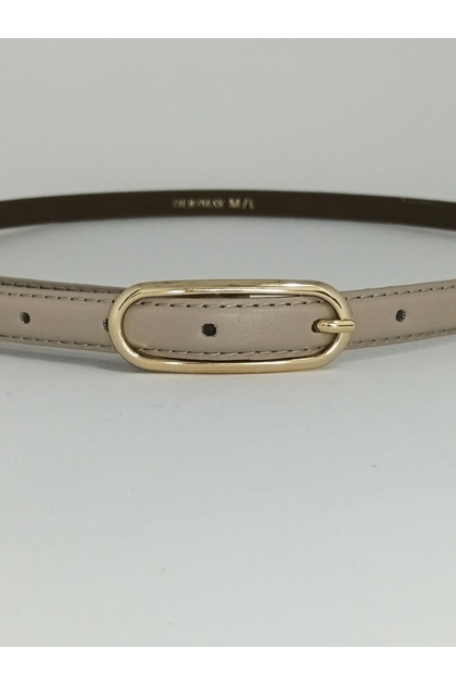 Elegantly Designed 1.5cm Thin Gold Buckle Curved Body Belt for Women, Compatible with Pants, Jackets, Dresses, and Shirts.