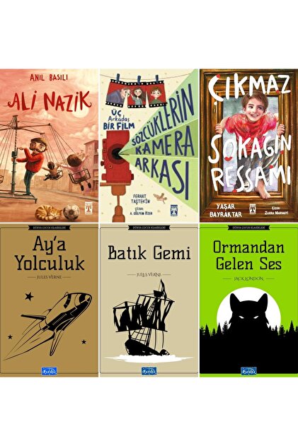 4.5.VE 6.SINIF Çıkmaz Sokağın Ressamı,Sözcüklerin Kamera Arkası ,ali nazik 6 kitap okuma seti ÖĞRETMENLER TAVSİYESİ