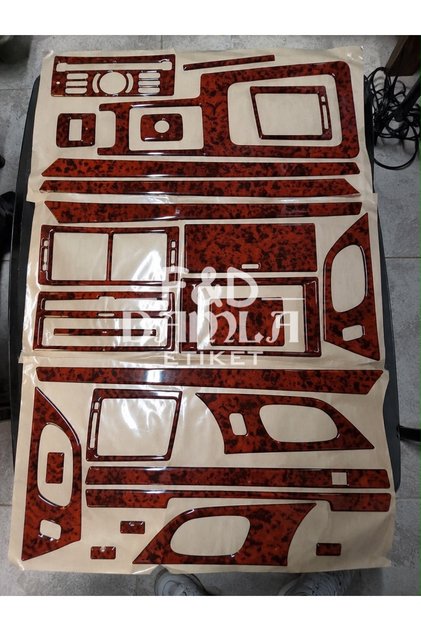 Peugeot 407 Dashboard Console Trim Chest Mahogany Veneer Mahogany Color Set