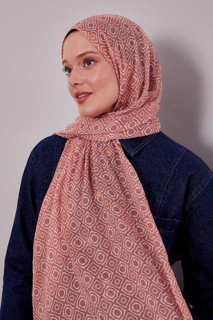 Orange Tile Patterned Craze Comfort Shawl