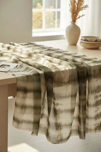 %100 Rayon Krinkıl İnce Dokuma Kumaş | 1 Metre | En: 143cm