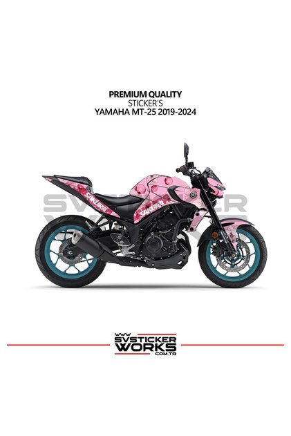 Yamaha Mt25 2019-2024 Fairing Sticker Sakura Motor Fairing Model Ready Kit High Quality