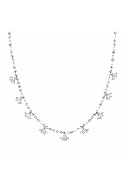 Marquise Drops Necklace Silver (46+5cm)