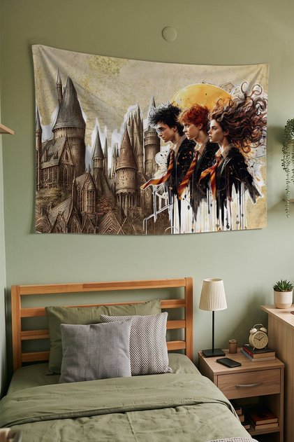 Harry Potter Wall Covering – Modern Decorative Quality Fabric Tapestry Wall Tapestry