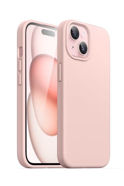 iPhone 15 Liquid Silicone Case - Slim Fit Soft Touch Protective Cover with Microfiber Lining & Camera Protection