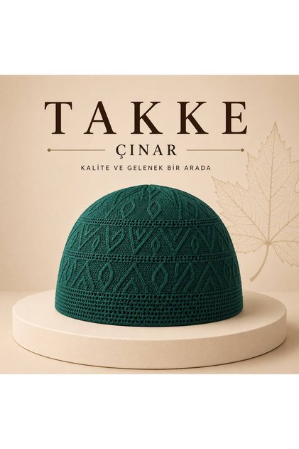 ®Çınar Premium Örme Erkek Namaz Takkesi
