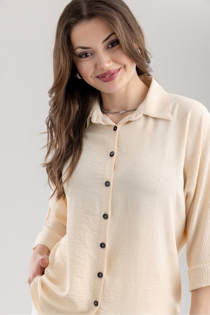 Women's Linen Bat Sleeve Shirt
