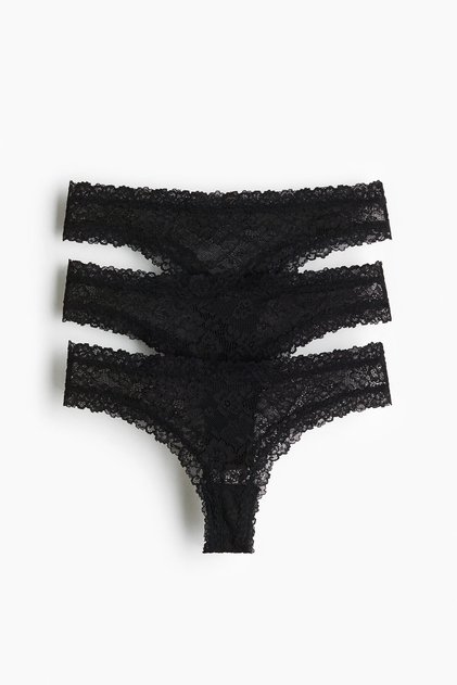 3'lü Dantel Brazilian Külot