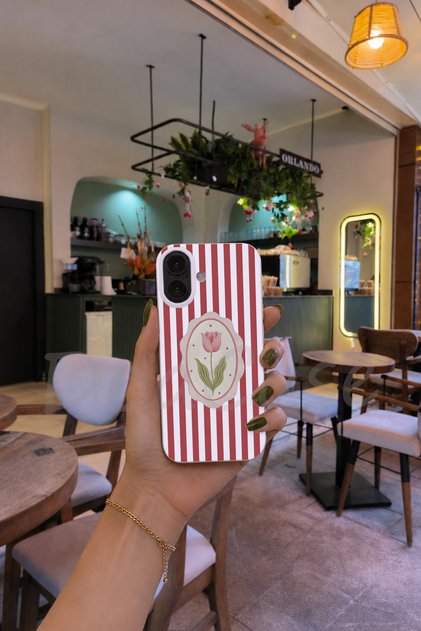 iPhone 17 Uyumlu beyaz Renkli Lansman Telefon Kılıfı