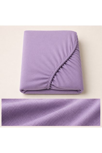 Single Elastic Combed Cotton Bed Sheet 100X200+27 cm 4 Sides Elastic
