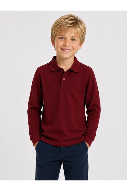 Long Sleeved Polo Collar Lakos (School Lakos)