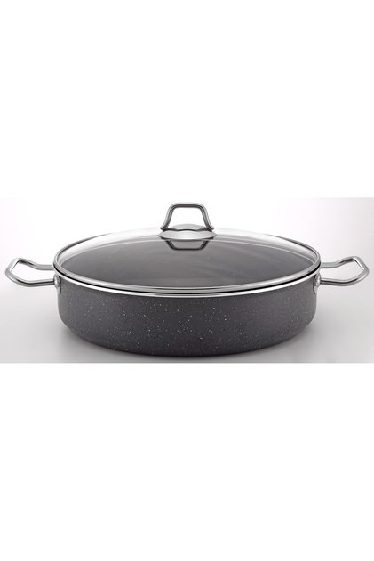 ENDÜSTRİYEL GRANİT 32CM BASIK TENCERE