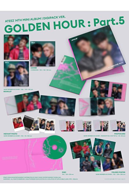 【新品未開封】ATEEZ golden hour Part.5 デジパック ② tays store ATEEZ - [GOLDEN HOUR : Part.5] DIGIPACK UNIT Ver. Album
