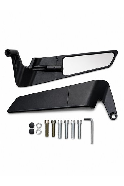 GİDON ÜSTÜ YARASA KANAT H2 AYNA SİYAH BOY 22 cm PCX -DRİFT L - AYNA GİRİŞİ OLAN TÜM MOTOSİKLETLER
