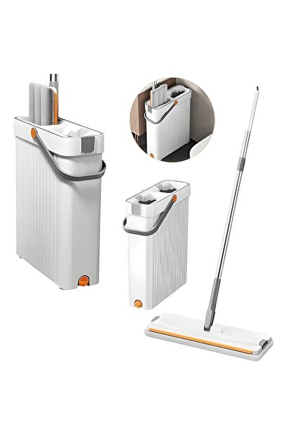 Set modern de mop și găleată cu oțel inoxidabil — Curățare ușoară și rapidă 🧼 ✨