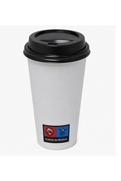 Pahar de carton de cafea / ceai de unica folosinta 12oz 100buc/set