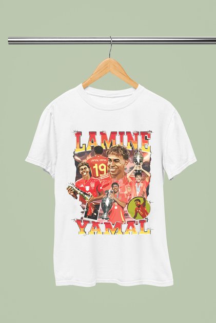 Lamine Patch Printed Cycling Collar Cotton Short Sleeve Children's Tshirt