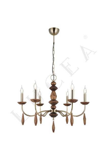 Omura 6 Lı Antik Lak Avize