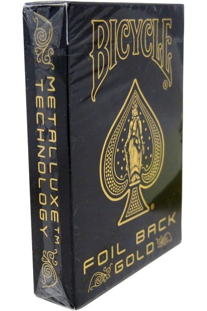 ® Metalluxe Foil Back Gold Oyun İskambil Kartı