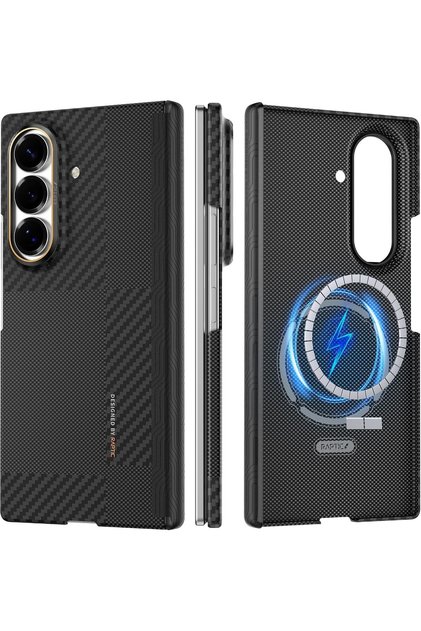 Aramid Skin Pro for Samsung Galaxy Z Fold 8 ULTRA Case [BACK cover only] MagSafe Compatible Aramid Fiber [Hinge Protection] Military Grade Ultra Slim - Mondrian