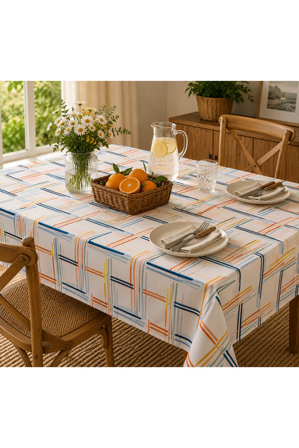 Raşel Fabric Stress-Free Table Cloth Table Cloth Stain-Resistant