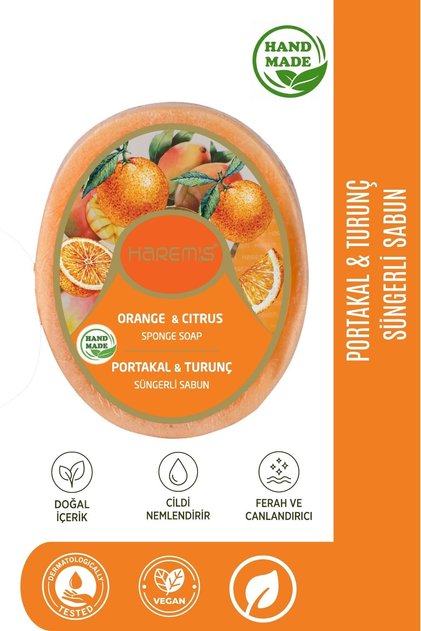 Harems Orange & Citrus Sponge Soap 120 g