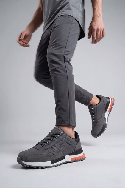 Slazenger SKATE Erkek Koyu Gri Koşu & Yürüyüş Spor Ayakkabısı