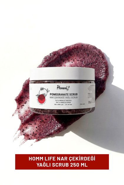 Purifying Skin Care | Pomegranate Seed Oil Scrub with Plant Granules 250 ml