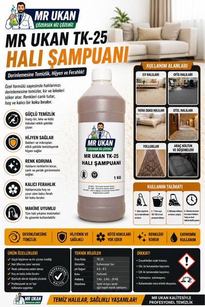 Dr.Ozz TK-25 Halı Şampuanı Halı Yıkama Sabunu Şampuanı 1Kg - Fiyatı